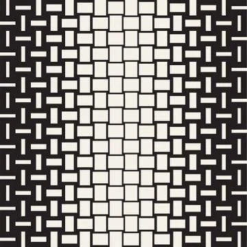 Vector Seamless Geometric Pattern. Halftone gradient color transition. Wove.. イラスト素材