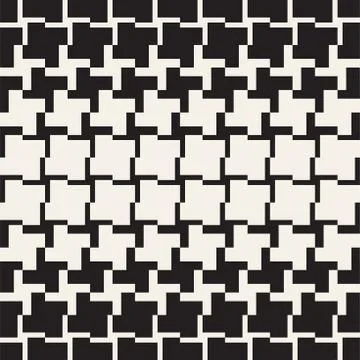 Vector Seamless Geometric Pattern. Halftone gradient color transition. Wove.. Illustrazione stock