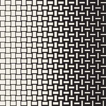 Vector Seamless Geometric Pattern. Halftone gradient color transition. Wove.. 스톡 일러스트