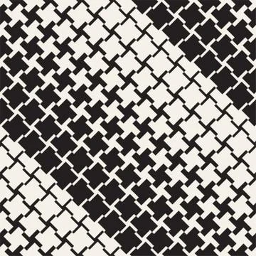 Vector Seamless Geometric Pattern. Halftone gradient color transition. Wove.. Stock Illustration