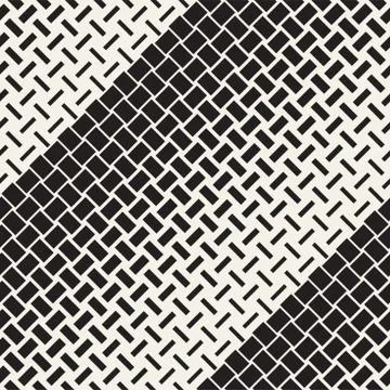 Vector Seamless Geometric Pattern. Halftone gradient color transition. Wove.. Stock Illustration