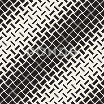 Vector Seamless Geometric Pattern. Halftone gradient color transition. Wove.. イラスト素材