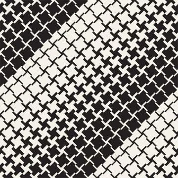 Vector Seamless Geometric Pattern. Halftone gradient color transition. Wove.. イラスト素材