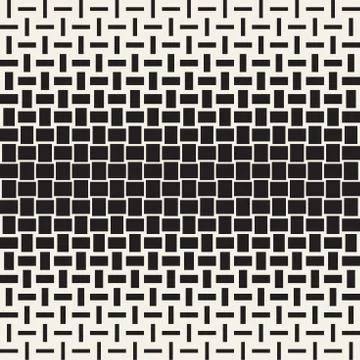Vector Seamless Geometric Pattern. Halftone gradient color transition. Wove.. Illustrazione stock