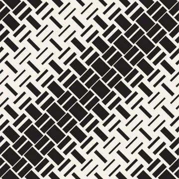Vector Seamless Geometric Pattern. Halftone gradient color transition. Wove.. Stock Illustration
