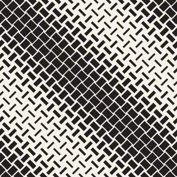 Vector Seamless Geometric Pattern. Halftone gradient color transition. Wove.. Illustrazione stock