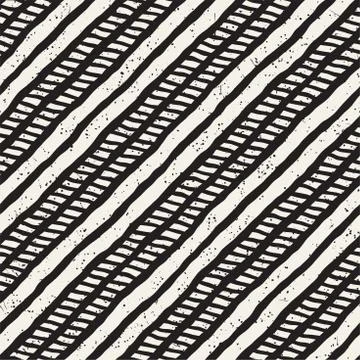 Vector seamless geometric pattern. Hand drawn abstract background. Doodle lines Stock Illustration