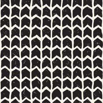 Vector seamless geometric pattern. Hand drawn abstract background. Doodle lines Stock Illustration