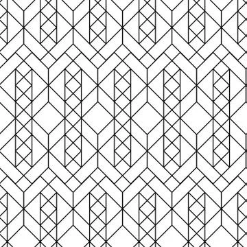 Vector seamless geometric pattern Stock Illustration