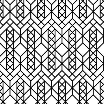 Vector seamless geometric pattern Stock Illustration