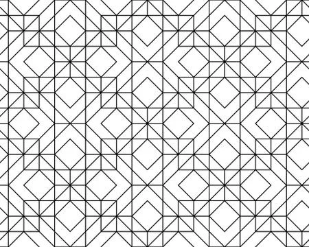 Vector seamless geometric pattern Stock Illustration