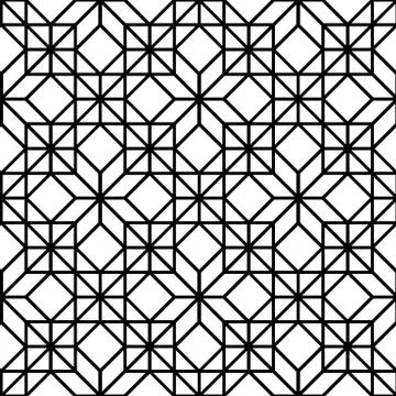 Vector seamless geometric pattern Stock Illustration