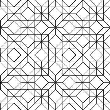 Vector seamless geometric pattern Stock Illustration