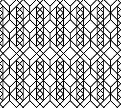 Vector seamless geometric pattern Stock Illustration