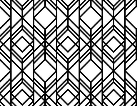 Vector seamless geometric pattern Stock Illustration