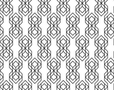 Vector seamless geometric pattern Stock Illustration