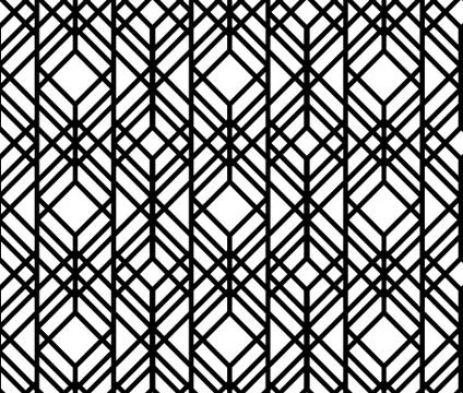 Vector seamless geometric pattern Stock Illustration