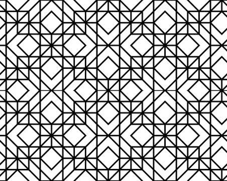 Vector seamless geometric pattern Stock Illustration