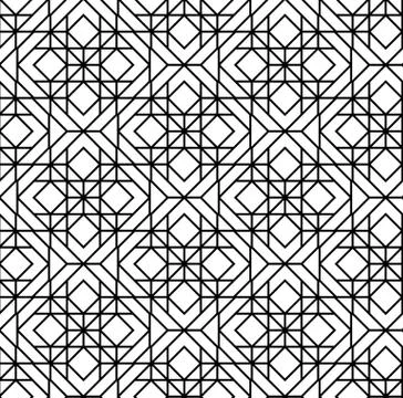 Vector seamless geometric pattern Stock Illustration