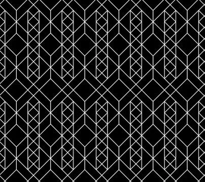 Vector seamless geometric pattern Stock Illustration