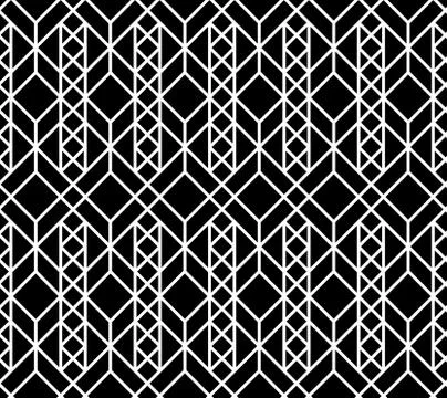 Vector seamless geometric pattern Stock Illustration