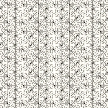 Vector seamless geometric pattern. Irregular lines abstract background. Compo Stock Illustration