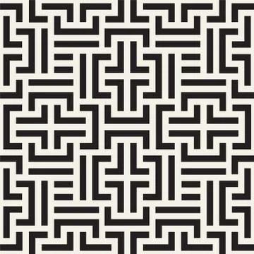 Vector seamless geometric pattern. Mode striped texture. Repeatable creative Ilustração Stock