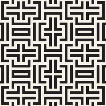 Vector seamless geometric pattern. Mode striped texture. Repeatable creative Illustrazione stock