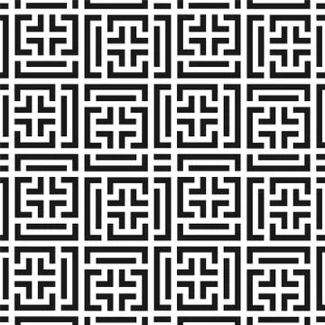 Vector seamless geometric pattern. Modern techno texture. Repeating abstract Illustrazione stock