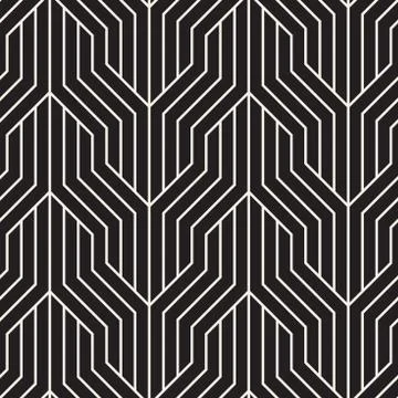 Vector seamless geometric pattern. Modern interlaced lines abstract texture.  Illustrazione stock