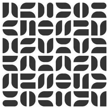 Vector seamless geometric pattern. Modern symmetric texture. Repeating abstract Illustrazione stock