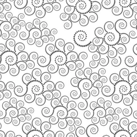 Vector. Seamless geometric pattern. Monochrome dots in the form of a spiral. Illustrazione stock
