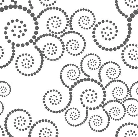Vector. Seamless geometric pattern. Monochrome dots in the form of a spiral. 스톡 일러스트