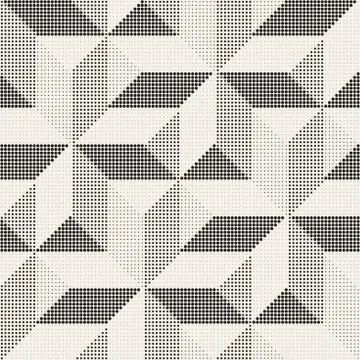 Vector Seamless Geometric Pattern. Regular Tiled Ornament. Cross Tilig Abstra Stock Illustration