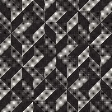Vector Seamless Geometric Pattern. Regular Tiled Ornament. Cross Tilig Abstra Stock Illustration