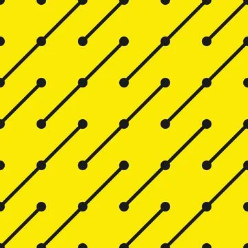 Vector seamless geometric pattern. Repeatable striped yellow background. Modern 库存插图