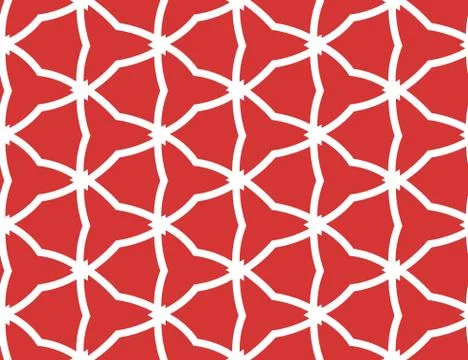 Vector seamless geometric pattern. Shaped white barbed wires and triangles, r 스톡 일러스트
