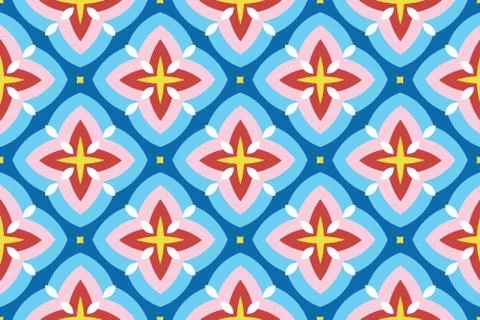 Vector seamless geometric pattern. Shaped rounded white diamonds and yellow,  Illustrazione stock