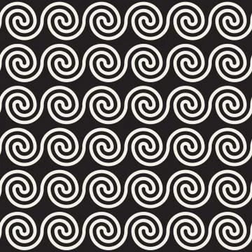Vector seamless geometric pattern. Simple abstract lines lattice. Repeating Stock Illustration