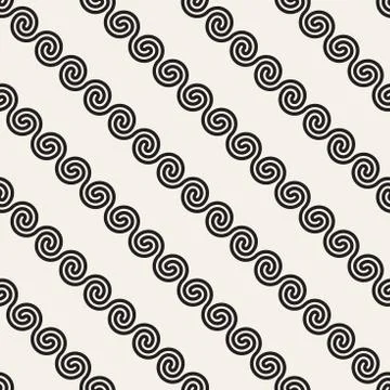 Vector seamless geometric pattern. Simple abstract lines lattice. Repeating Illustrazione stock