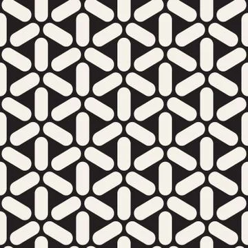 Vector seamless geometric pattern. Simple abstract lines lattice. Repeating イラスト素材
