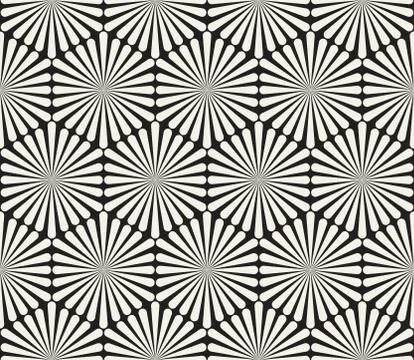 Vector seamless geometric pattern. Simple abstract lines lattice. Repeating Stock Illustration