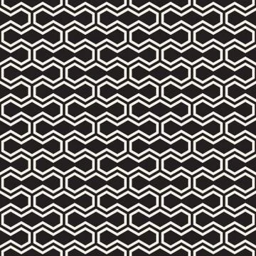 Vector seamless geometric pattern. Simple abstract lines lattice. Repeating Stockillustratie