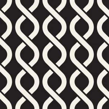 Vector seamless geometric pattern. Simple abstract lines lattice. Repeating Stock Illustration