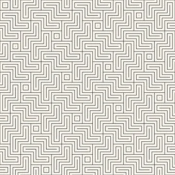 Vector seamless geometric pattern. Simple abstract lines lattice. Repeating Stockillustratie