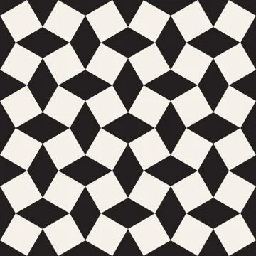 Vector seamless geometric pattern. Simple abstract lines lattice. Repeating イラスト素材