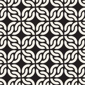 Vector seamless geometric pattern. Simple abstract lines lattice. Repeating Stockillustratie