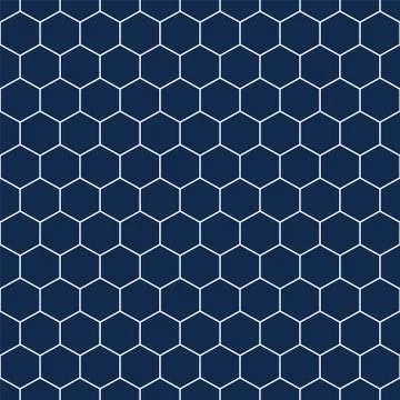 Vector seamless geometric pattern - simple design, decorative hexagon texture Stockillustratie