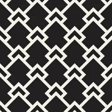 Vector seamless geometric pattern. Simple abstract lines lattice. Repeating e Stockillustratie