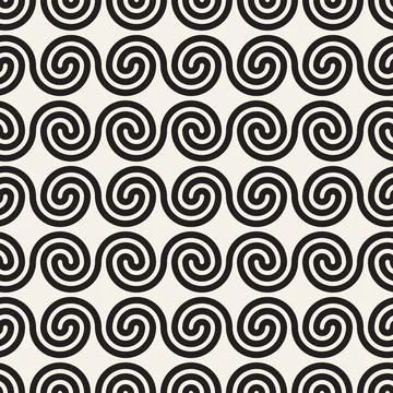 Vector seamless geometric pattern. Simple abstract lines lattice. Repeating e Illustrazione stock